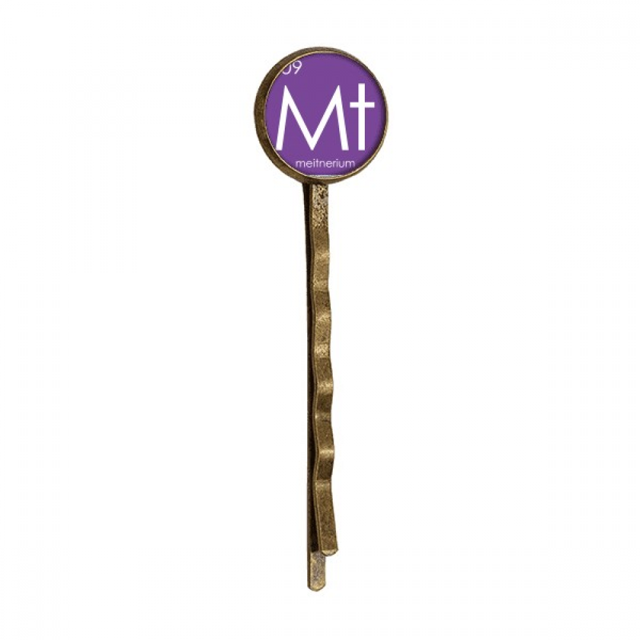 Chestry Éléments Période Table Transition Metals Meitnerium Mt Rétro Métal Cheveux Bobby Pin Headwear