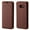 Brown, variant on GSA Folio Flip Leather Wallet Case For Samsung Galaxy S8 - Hot Pink