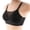 #19Black, variant on Byworldtasic Womens Front Button Closure Wireless Bra Full Coverage Bra Wide Strap Lace Comfort Bralette