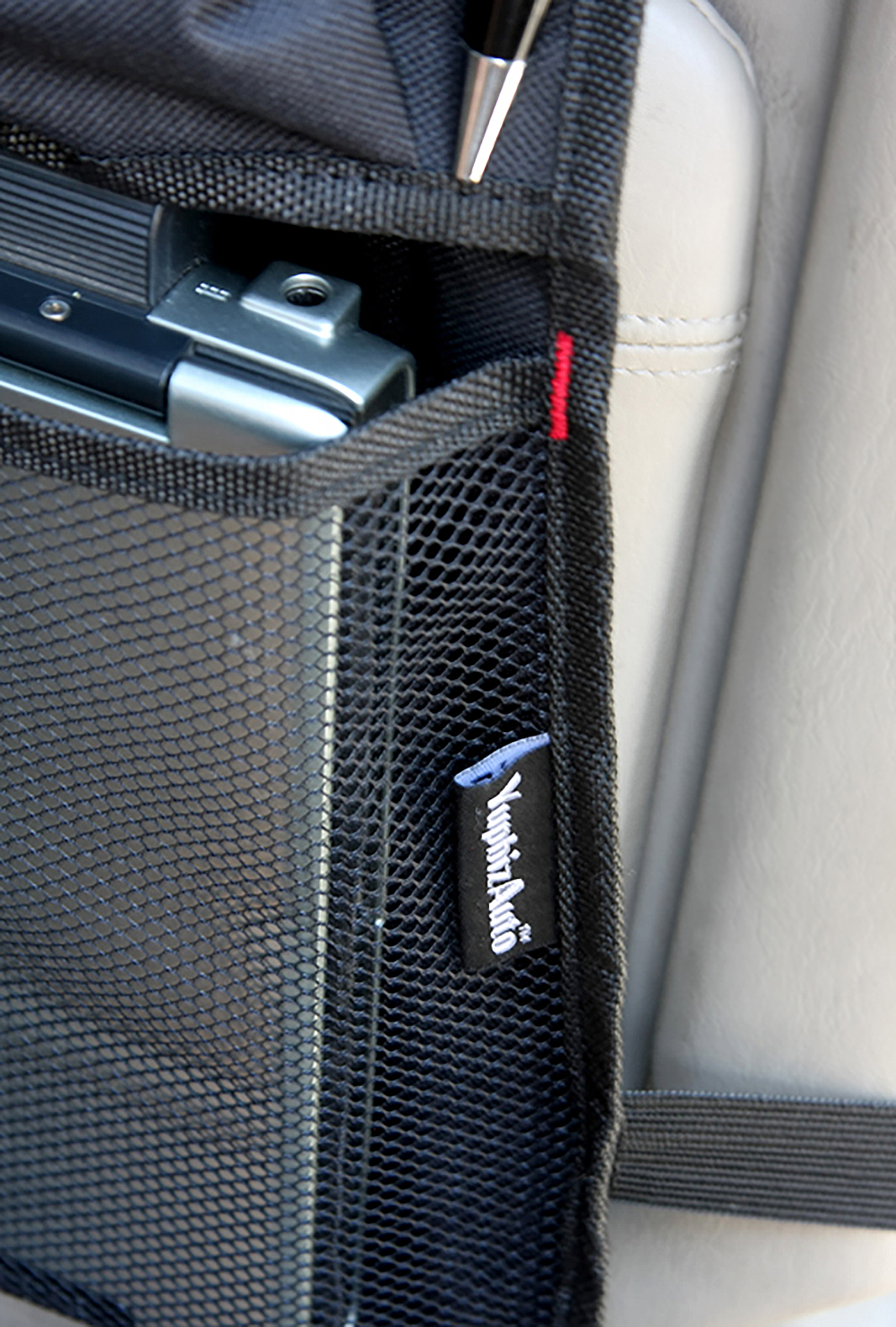 YupbizAuto Car Auto Front/Back Seat Organizer Cell Phone Holder Multi-Pocket Travel Storage Bag, Black Color - image 4 of 6