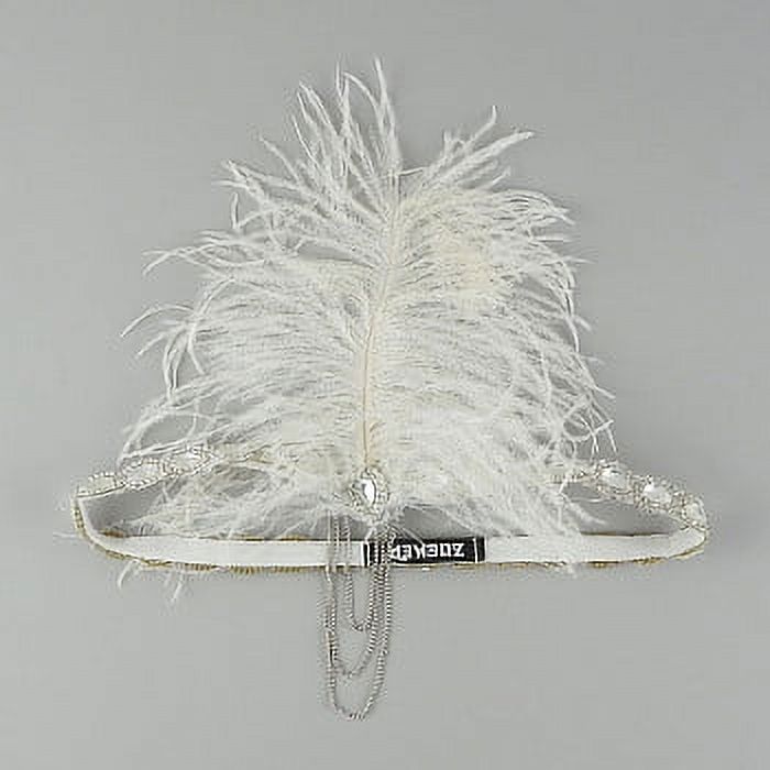 ZUCKER Feather Headband w/Chain - 1920 display picture 1