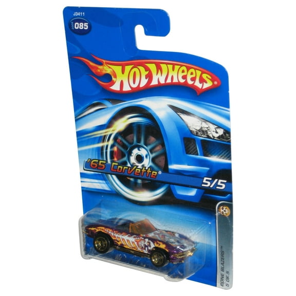 Hot Wheels Bone Blazers 5/5 (2006) Purple '65 Corvette Car #085