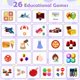 thumbnail image 4 of Reloj inteligente Luyiilo para niños con 26 juegos de rompecabezas, cámara HD, color morado, 4 of 7