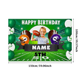 thumbnail image 3 of Football Themed Happy Birthday Backdrop Banner with Helmets Balloons Party Supplies Photography Props for Birthday Party Decorations Photo Booth Backgrounds, 3 of 8