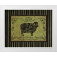 thumbnail image 3 of Sophie Devereux 14x12 White Modern Wood Framed Wall Art Titled - le Mouton, 3 of 5