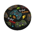 thumbnail image 2 of Kdxio Spare Tire Cover for RV Trailer, Waterproof Wheel Cover,Camper Spare Tire Cover Fit for Rv SUV Truck Travel Trailer 16 inch-Play Game3, 2 of 8