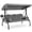 Gray, variant on HOMREST 3 Seat Porch Swing with Adjustable Canopy, Patio Swing with Stand(Khaki)