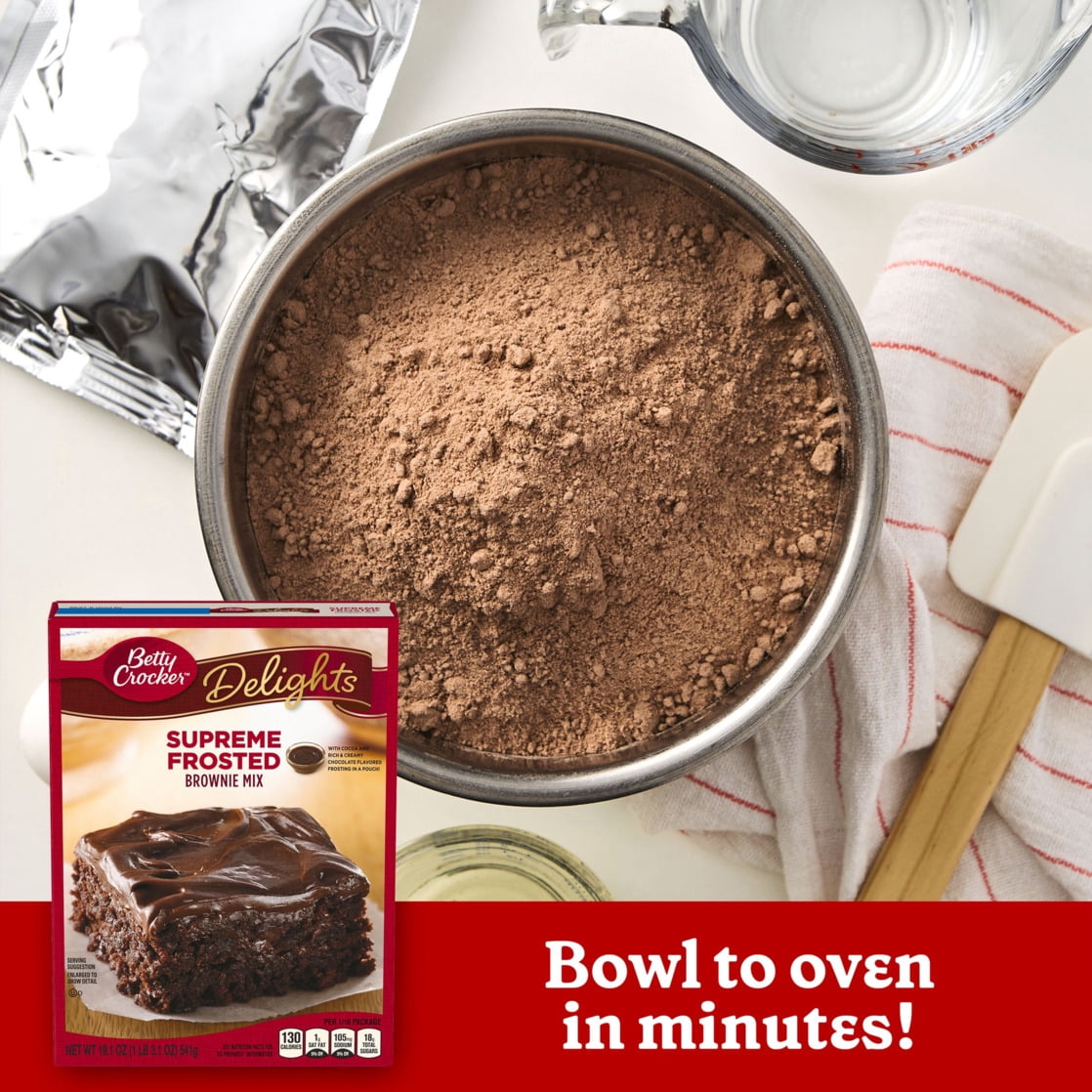 (12 pack) Betty Crocker Delights Supreme Frosted Brownie Mix, 19.1 oz.