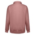 thumbnail image 4 of Men's Casual Style Quarter-Zip Collar Hoodie - Pink, Size XXL, 4 of 6