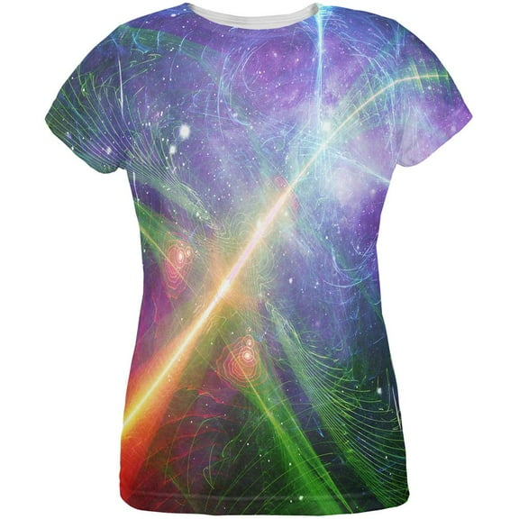 Intergalactic Rave Festival All Over Womens T Shirt Multi X-LG