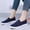 Dark Blue, variant on Women's Casual Slip On Canvas Sneakers Fashionable Comfortable Flat Shoes for Daily Wear with Jeans and Pants Large-Size Breathable Casual Shoes