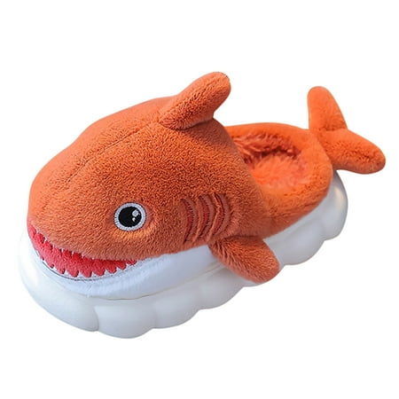 

gdxvjhbj Toddler Slippers Girls Boys House Slipper Cute Animal Indoor Slip-On Shoes(Orange 5.5-6 Years)