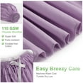 thumbnail image 4 of PiccoCasa Polyester Brushed Bed Skirt with Elastic Dust Ruffles 16" Drop, King Light Purple, 4 of 8