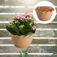 thumbnail image 6 of FashionCha Hanging Flower Pot Flower Holder Removable Hook Flower Pot Hanging Fence Planter Brown, 6 of 9