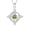 August/Peridot Crystal, variant on Mystical Birthstone Witches Knot Necklace, Natural Crystal Witch Knot Pendant Necklace, Pagan Wiccan Jewelry for Protection.