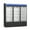 Black, variant on 78 in. W 53 cu. ft. 3-Door Commercial Freezerless Refrigerator in Black