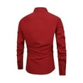 thumbnail image 2 of Zimjoy Dress Shirts for Men Collared Regular Fit White Shirt Men Elastic Mens Button Down Long Sleeve Shirts Casual Wrinkle Free Suit Shirts, Red 3XL, 2 of 5