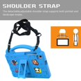 thumbnail image 2 of Allytech Galaxy Tab A7 Lite T220 Case with Shoulder Strap, Samsung Tab A 8.0 (2019) T290 Case for Kids, EVA Shockproof Handle Kickstand Case with DIY for Samsung T220 T225 T227 T290 T295, Blue, 2 of 8