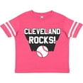thumbnail image 3 of Inktastic Cleveland Rocks with Baseball Boys or Girls Toddler T-Shirt, 3 of 5