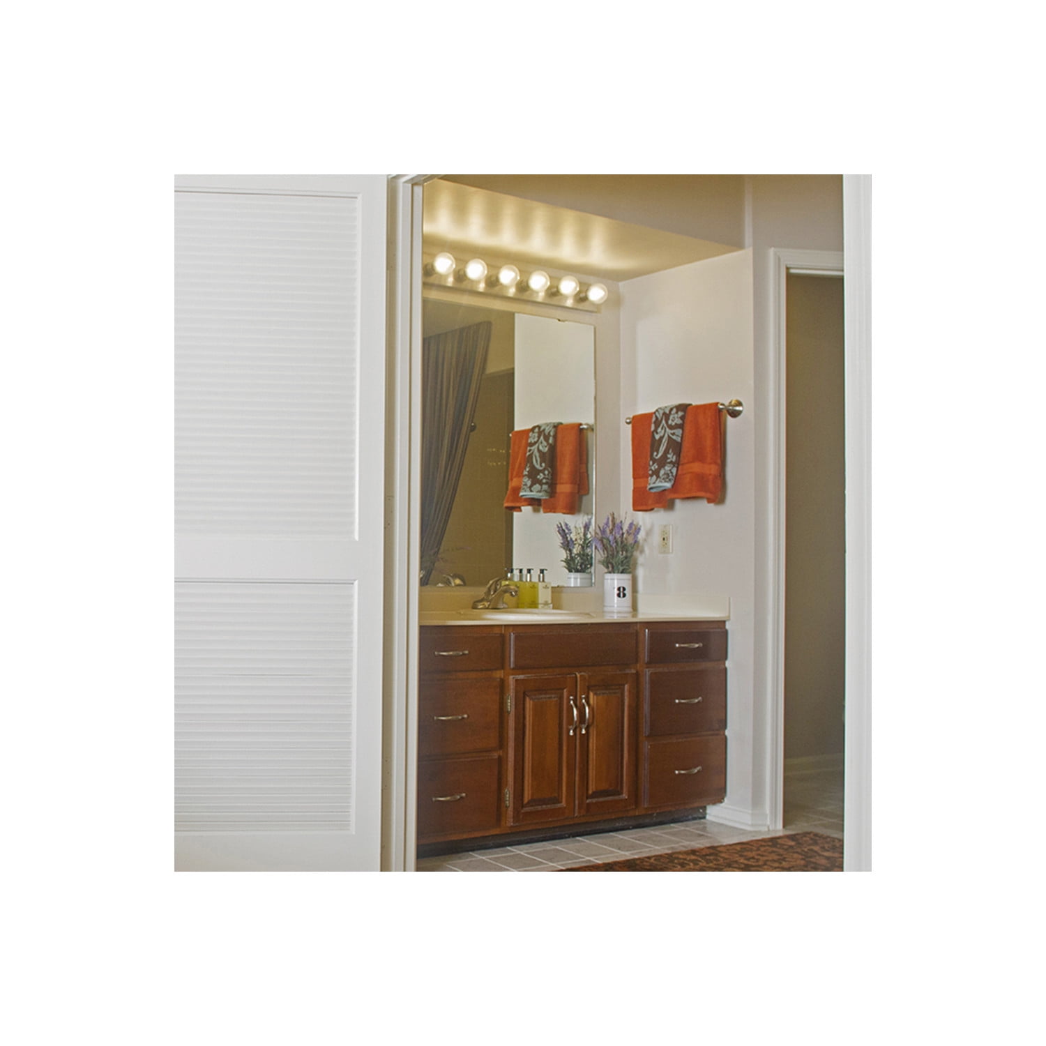 Design House Contemporary 4 Light Satin Nickel Dimmable Vanity Light