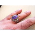 thumbnail image 2 of Amethyst Mens Ring, Natural Amethyst, February Birth, Silver Jewelry, 925 Silver Ring, Birthday Gift, Heavy Mens Ring, Arabic Design, Ottoman Style Ring, Christmas, Turkey Mens Signet Ring, 2 of 6