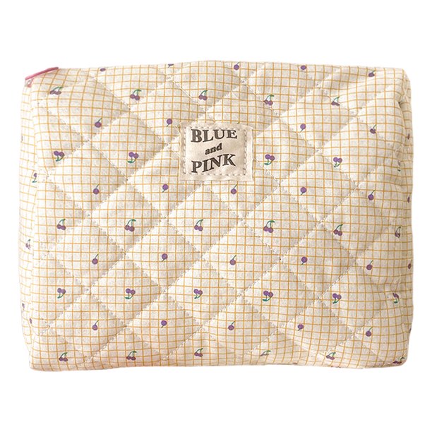 Bolsa de cosméticos acolchada, bolsa de cosméticos con cremallera, bolsa de aseo para mujeres y niñas