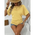 thumbnail image 2 of MORTTIC 2 Pack Women's Summer Casual Tees - Stylish Solid Color Short Sleeve Tops for Everyday Wear, 2 of 10
