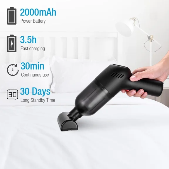 Portable Powerful Cleaner Wet Dry Handheld Strong Suction Home Car Vacuum 8000Pa