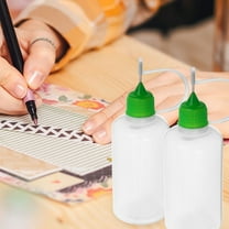 Clispeed 12Pcs Glue Dispensing Bottles with Stainless Steel Tips for Studio Work