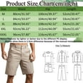 thumbnail image 2 of toraway Mens Summer Solid Color Pants Pocket Drawstring Loose Muti Pockets Casual Sports Running Straight Shorts Beach Pants L, 2 of 3
