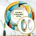 thumbnail image 4 of Designart "Colorful 0 Mid Century Abstract quintessence I" Abstract Collages Rund Mirror For Wall Decor - Large Multi-Color Round Print Mirror - Round Mid-Century Mirror 23" x 23" Inch, 4 of 6