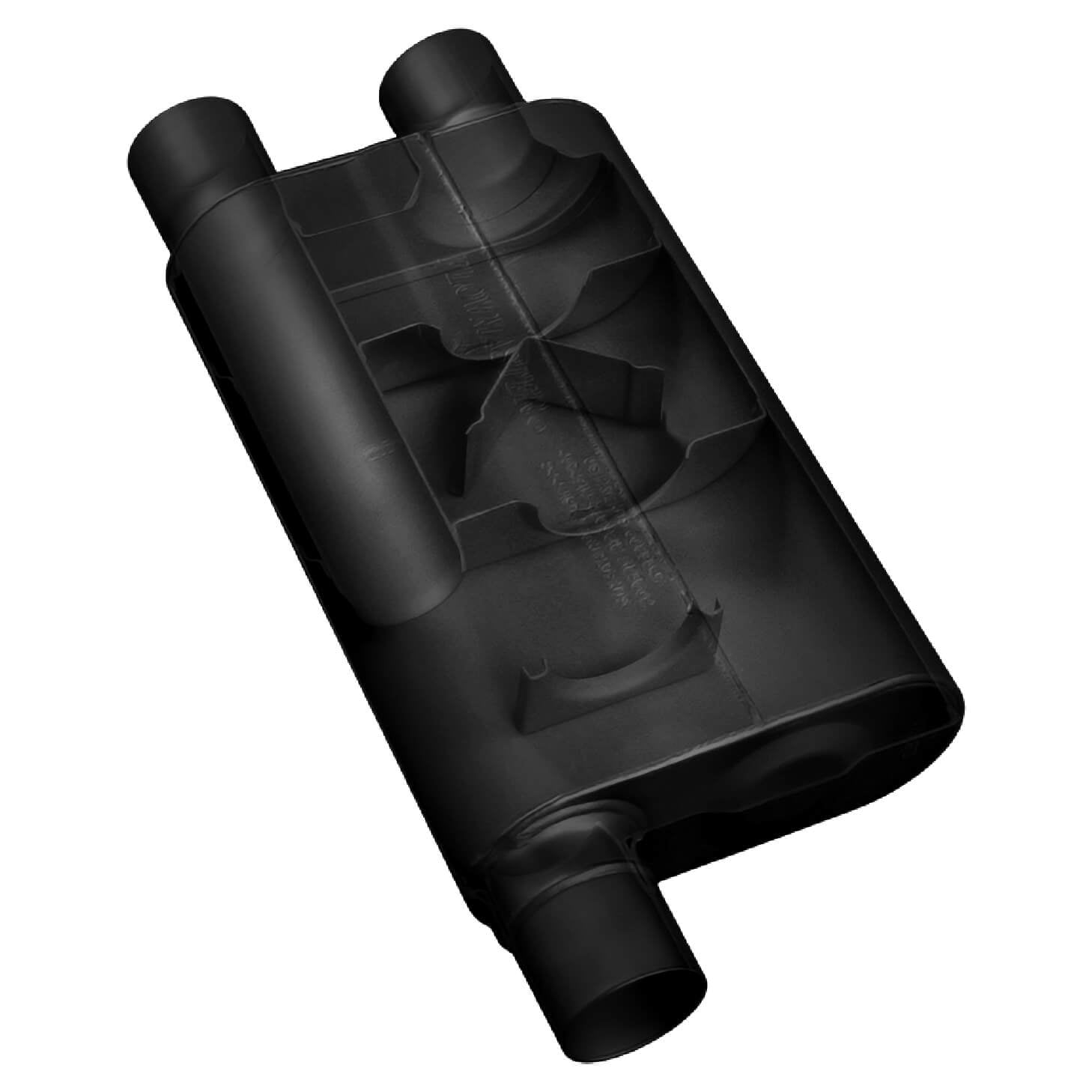 Flowmaster 52580 80 Series Muffler - 2.50 Offset In / 2.50 Same Side Out - Aggressive Sound