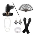 thumbnail image 1 of Conjunto de accesorios para mujer de los años 20, diadema, accesorios creativos para disfraces de los años 20, tocado Estilo B, 1 of 9