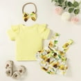 thumbnail image 2 of Dooleck Daddys Girl Baby Clothes Ribbed Shirt Top Strap Bowtie Bloomer Shorts Outfit, 2 of 8