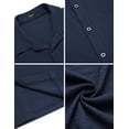 thumbnail image 4 of COOFANDY Men' Button Up Long Sleeve No Tuck Shirt Wrinkle Free Textured Casual Camp Shirt, 4 of 5
