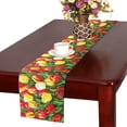 thumbnail image 2 of MKHERT Red and Yellow Tulip Flowres Painting Table Runner Home Decor for Home Kitchen Dining Wedding Party 16x72 Inch, 2 of 3