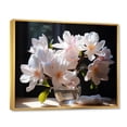 thumbnail image 2 of Designart "White Yellow Magnolias landscape II" Floral Floater Framed Canvas Art Print, 2 of 7