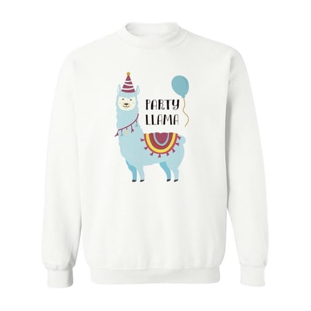 Party Llama Sweatshirt Women -SPIdeals Designs Female Large