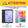 thumbnail image 2 of Silicone Case for Samsung Galaxy Tab A 8.4 2020 Model SM-T307 (Verizon/T-Mobile/Sprint/AT&T), Fintie Kids Friendly Light Weight Shock Proof Protective Cover Honey Comb Series, 2 of 7