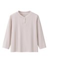 thumbnail image 4 of Resicozy Boys Long Sleeve Henley Shirt for Kids, Casual Solid Color, Fall Winter Clothes 2-12 Years Khaki 110, 4 of 6