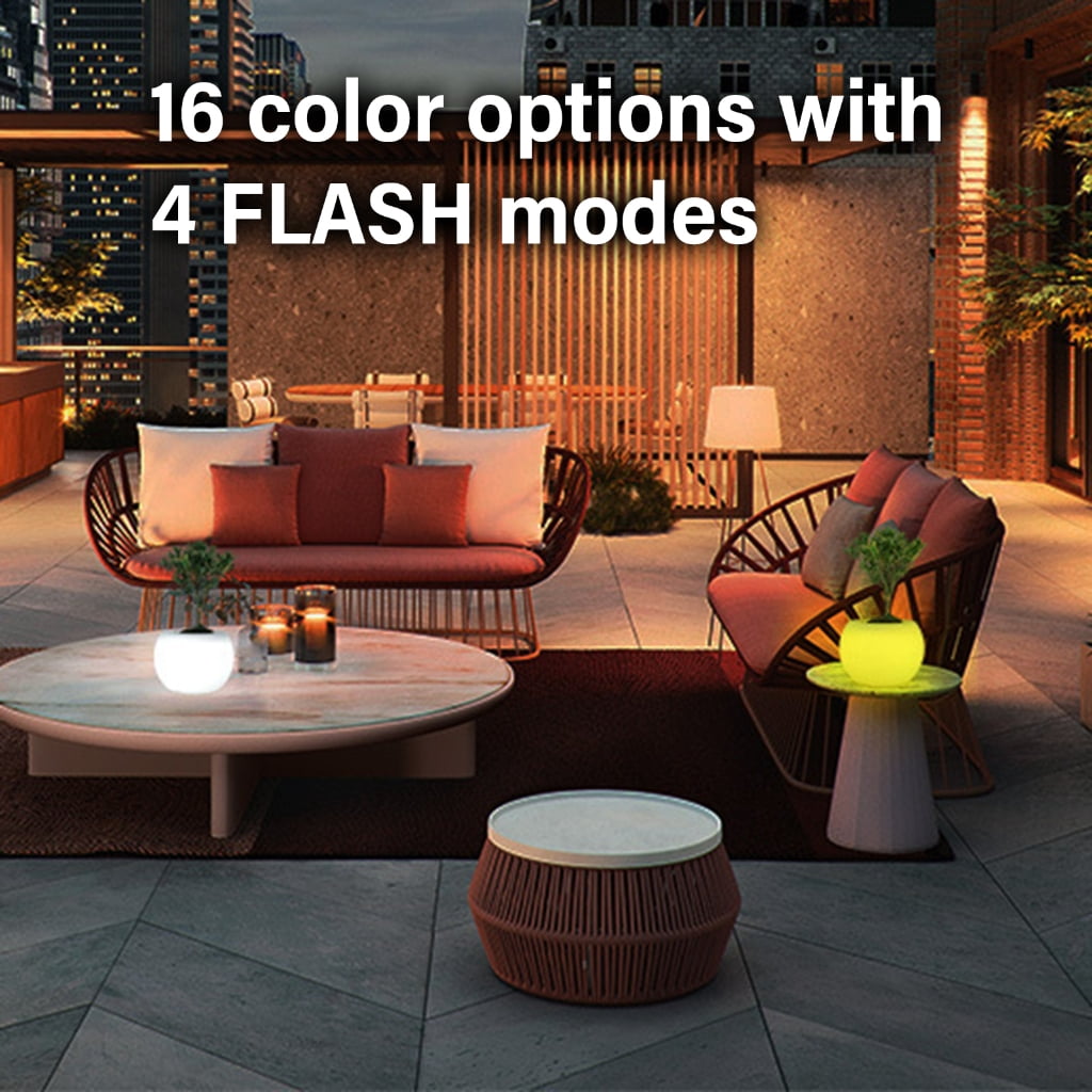 MOMOJIA Color Changing LED Planter Pot For Succulents Indoor Gardening Home Decoration
