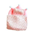 thumbnail image 1 of Cama de muñeca de peluche para dormir, juego de simulación, muebles en miniatura para dormitorio Rosa, 1 of 8