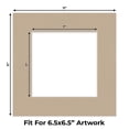 thumbnail image 2 of Tawny Brown Picture Frame Mat for 11x11 Frames - Fits 7x7 Photos - 50 Mats, 2 of 7