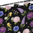 thumbnail image 3 of Pioneer Flower Floral Print Pattern Shower Curtain 36"x72", Bathroom Decorative Shower Curtain Set with 12 Hooks, Waterproof Washable, 3 of 6