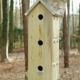 thumbnail image 6 of Esschert Design USA NKM Three Story Sparrow Birdhouse, 7.87"D x 20.08"W x 6.69"H, Natural, 6 of 7