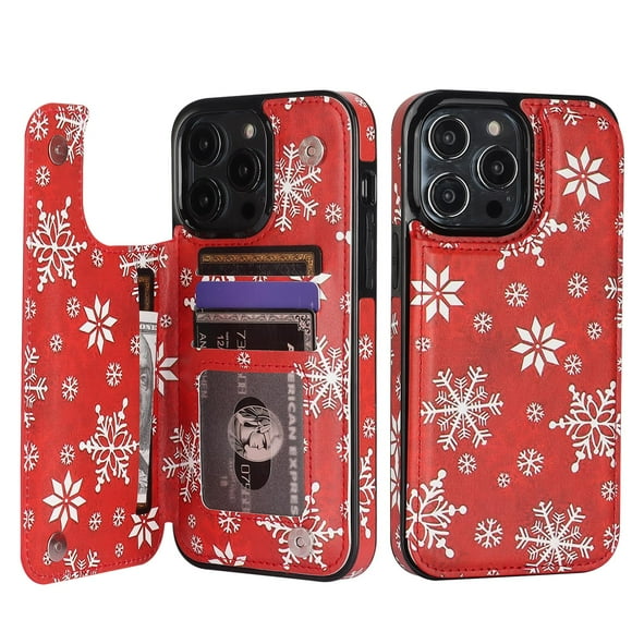 Funda tipo cartera HAOINSH para iPhone 14 Pro Max de 6,7 pulgadas, piel sintética