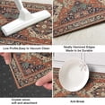 thumbnail image 4 of Boho Area Kitchen Rugs Sets of 2 Large House mats red Non Slip Decor Vintage Fuzzy Washable Pads 47x17 in, 4 of 6