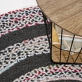 thumbnail image 4 of JONATHAN Y ANSA 6' Round Area Rug, Abyss Braided Bohemian Coastal Jute - White/Multi, RNF117B-6R, 4 of 6