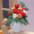 thumbnail image 2 of Koszal Fleurs Miniatures Mini Maison de Poupée en Résine Anti-Déformée Décor de Bonsaï de Plante en Pot pour le Décor de Micro Jardinage, 2 of 8