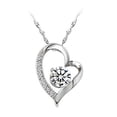thumbnail image 1 of Rosa eterna con joyas de plata 925, collar de caja de rosas para mujer, rosa roja preservada, regalo para ella en Navidad, día de San Valentín, día de la madre, cumpleaños ShuxiuWang 9024735005575, 1 of 5